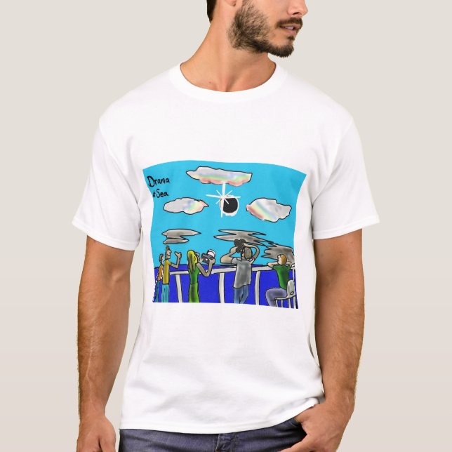 T-shirt Drame d'éclipse en mer (Devant)