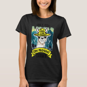 T-shirt Drame drôle de lama Seulement vous pouvez empêcher