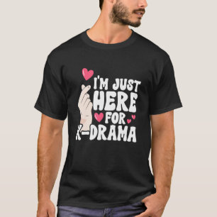 T-shirt Drame K K Pop Signe de la main Cœur Marchandise K 
