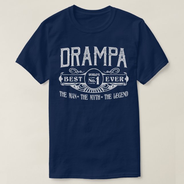 T-shirt Drampa personnalisé homme meilleur non  (Design devant)