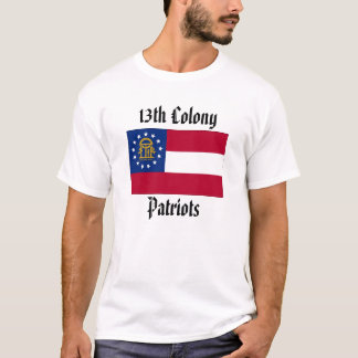T-shirt Drapeau, 13èmes patriotes de colonie - T de base
