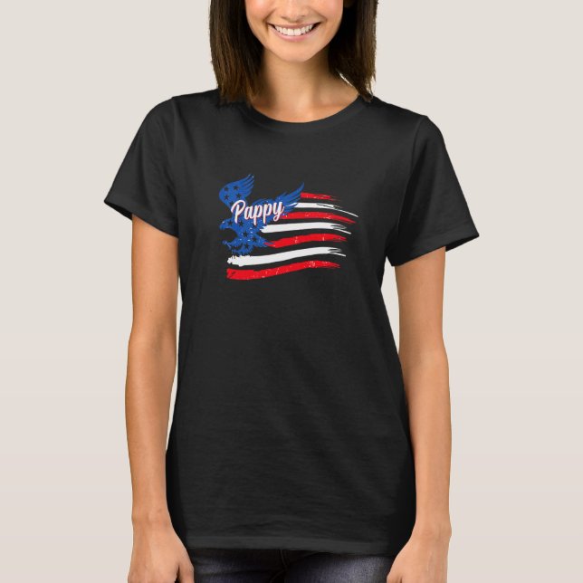 T-shirt Drapeau 4 juillet aigle appy Drapeau appy (Devant)