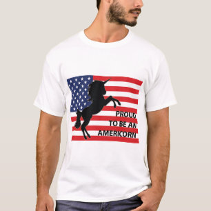 T-shirt Drapeau 4 juillet américain patriotique Unicorne É