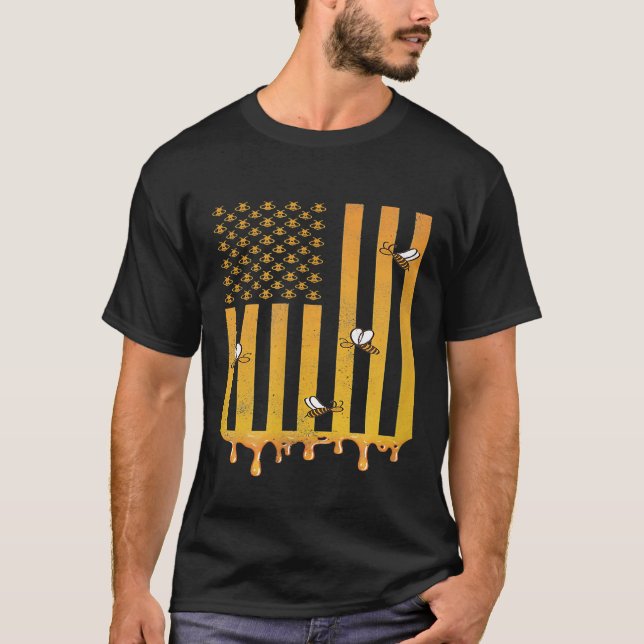 T-shirt Drapeau 4 juillet Beekeper (Devant)