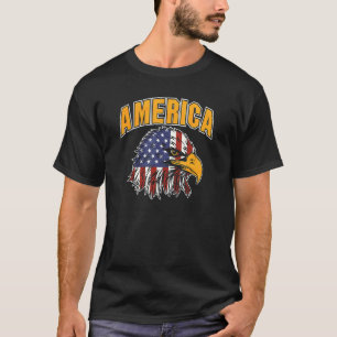 T-shirt Drapeau 4 juillet Freedom Patriotic 1776