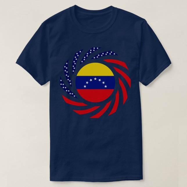 T-shirt Drapeau 7 S vénézuélien du Patriot Multinational A (Design devant)