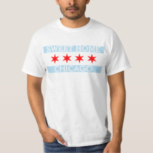 T-shirt Drapeau à la maison doux personnalisé de Chicago