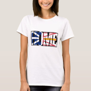 T-shirt Drapeau à la maison (Terre-Neuve)