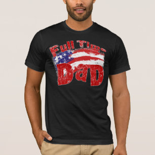 T-SHIRT DRAPEAU À PLEIN TEMPS DE PAPA