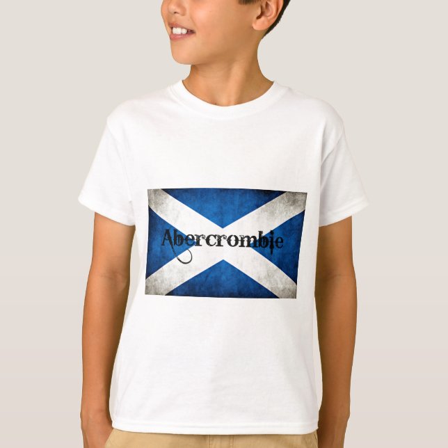 T-shirt Drapeau Abercrombie Grunge (Devant)