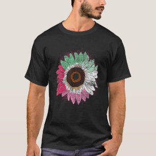 T-shirt Drapeau Abrosexuel Tournesol Blossom Gay pride Lgb