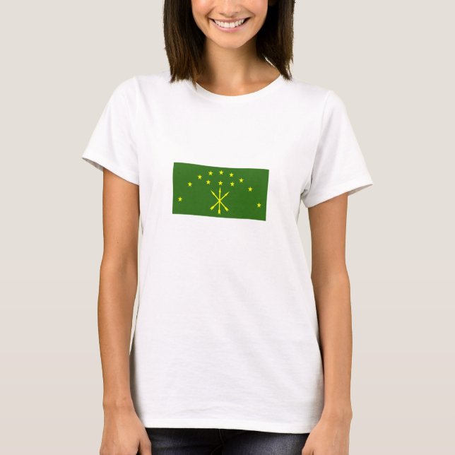 T-shirt Drapeau Adygea patriotique (Devant)