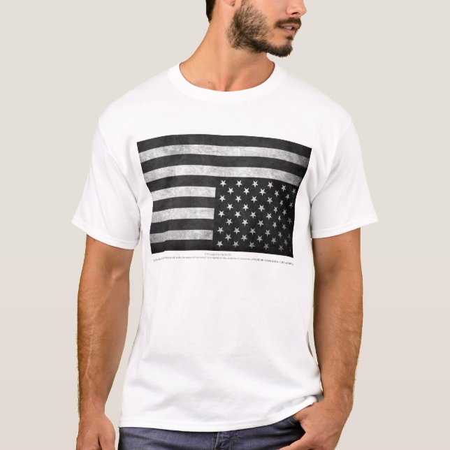 T-shirt Drapeau affligé (Devant)
