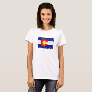 T-shirt Drapeau affligé du Colorado