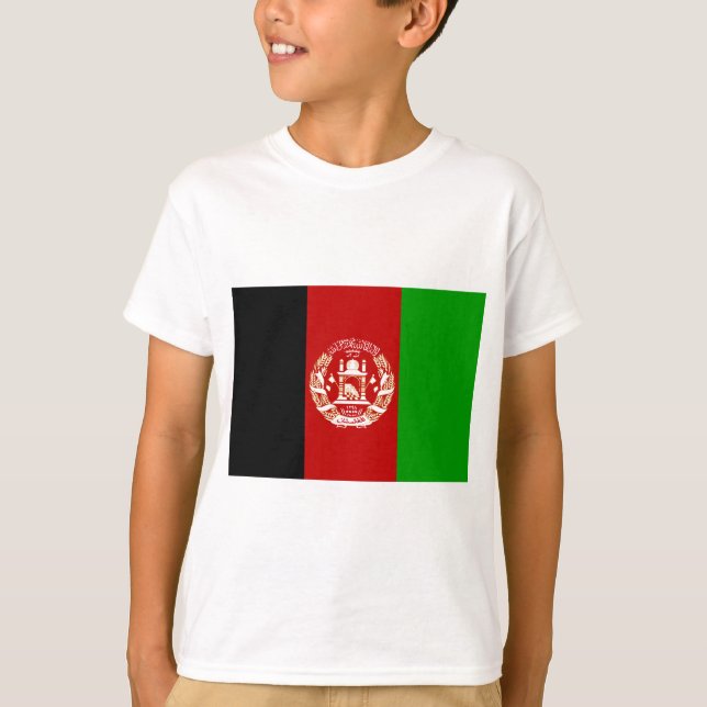 T-shirt Drapeau Afghanistan (Devant)