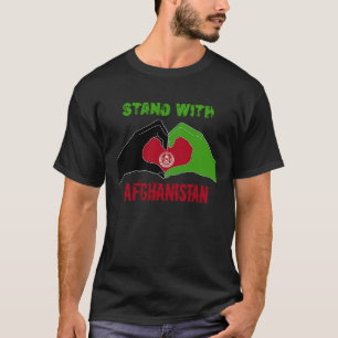 T-shirt Drapeau Afghanistan Libérez les Afghans Kaboul