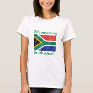T-shirt Drapeau Afrique du Sud de Johannesburg