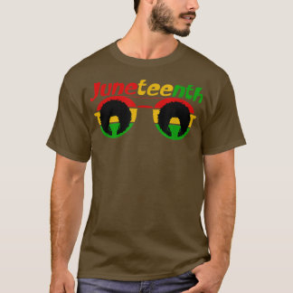 T-shirt Drapeau afro-américain du 12ème Afro-femmes noires