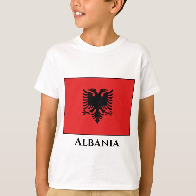 T-shirt Drapeau albanais (Devant)