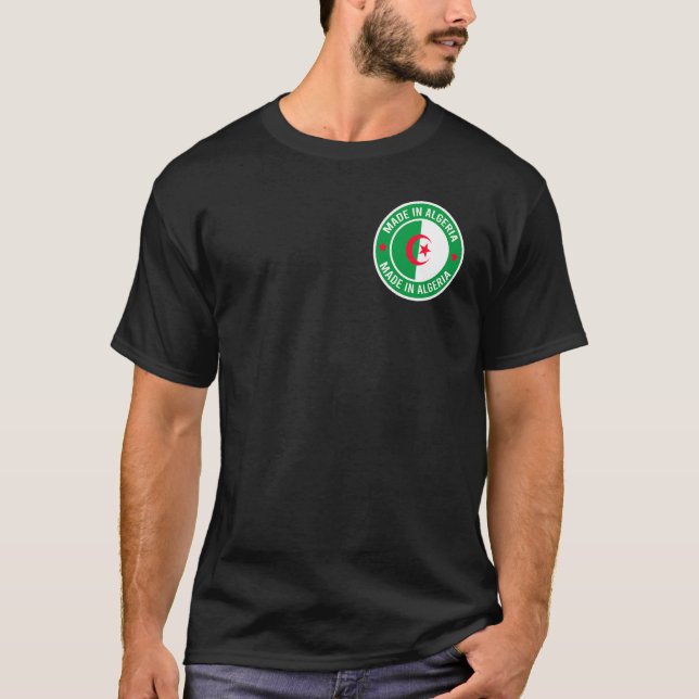 T-shirt Drapeau algérien Algérie (Devant)