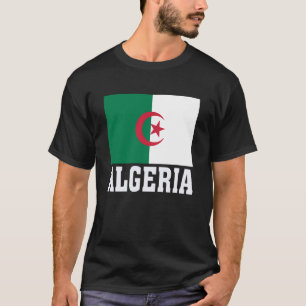 T-shirt Drapeau Algérien Souvenir Patriotique Racines Nati