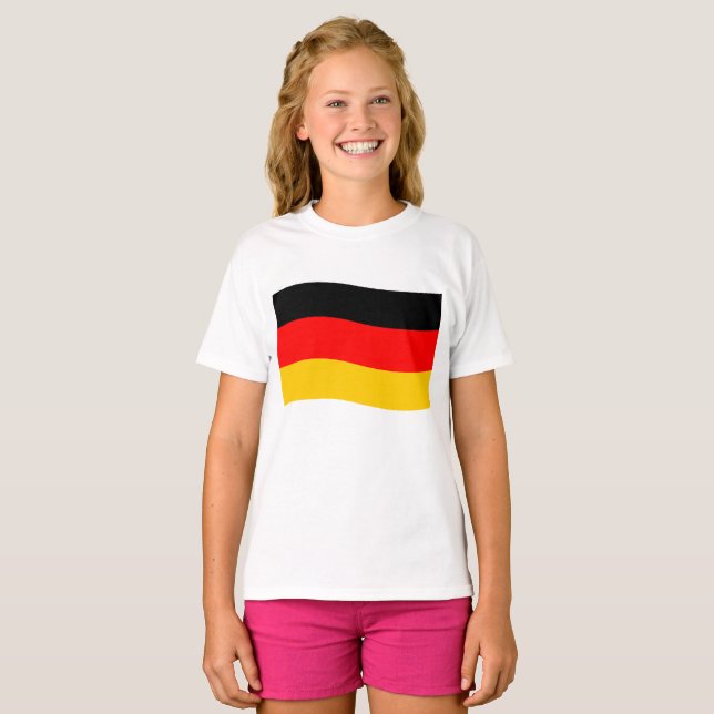 T-shirt Drapeau allemand (Devant entier)
