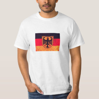 T-shirt Drapeau allemand affligé