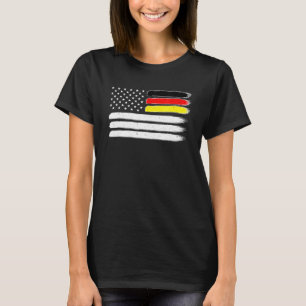 T-shirt Drapeau allemand américain Allemagne États-Unis