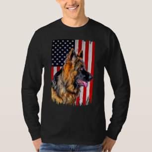 T-shirt Drapeau allemand berger américain berger allemand