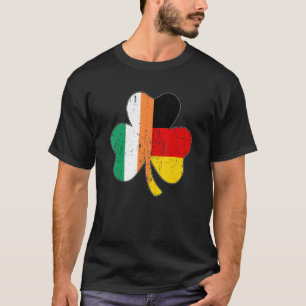 T-shirt Drapeau allemand de la feuille shamrock pour St pa
