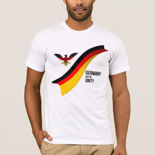 T-shirt Drapeau Allemand Patriotique, Jour De L'Unité Alle