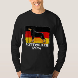 T-shirt Drapeau allemand Rottweiler Mom Chien