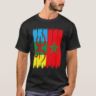 T-shirt Drapeau Amazigh maroc Fière Drapeau Amazigh Amazig
