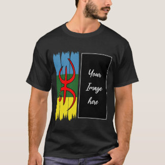 T-shirt Drapeau Amazigh photo personnalisée | Créez votre 