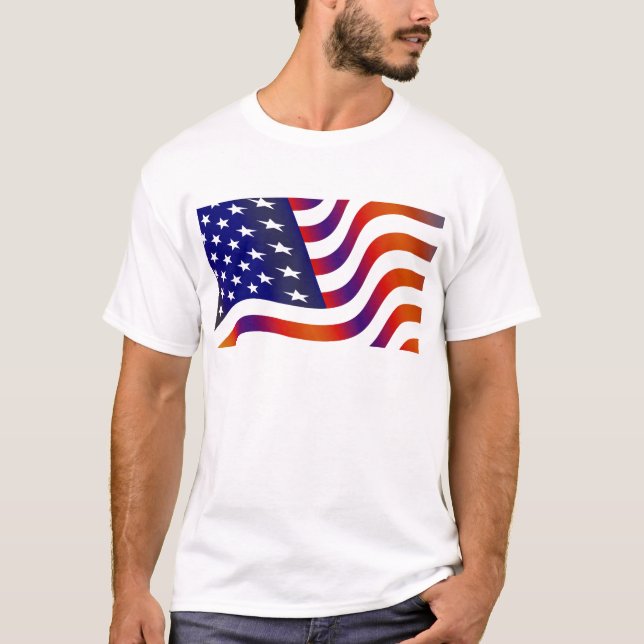 T-shirt Drapeau américain (Devant)