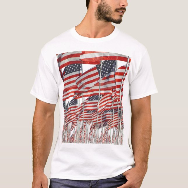 T-shirt Drapeau américain (Devant)