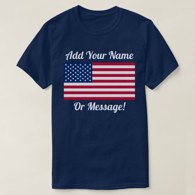 T-shirt Drapeau américain (Design devant)