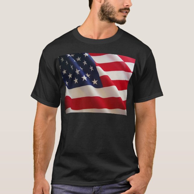 T-shirt Drapeau américain (Devant)