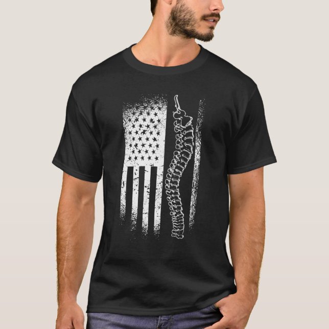 T-shirt Drapeau américain (Devant)
