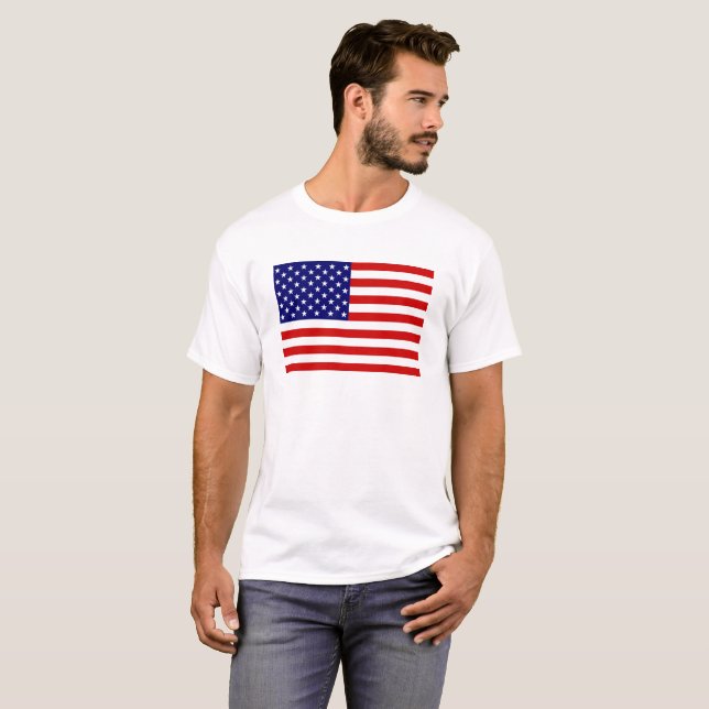 T-shirt Drapeau américain (Devant entier)