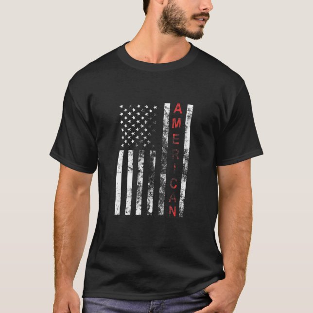 T-shirt Drapeau américain (Devant)