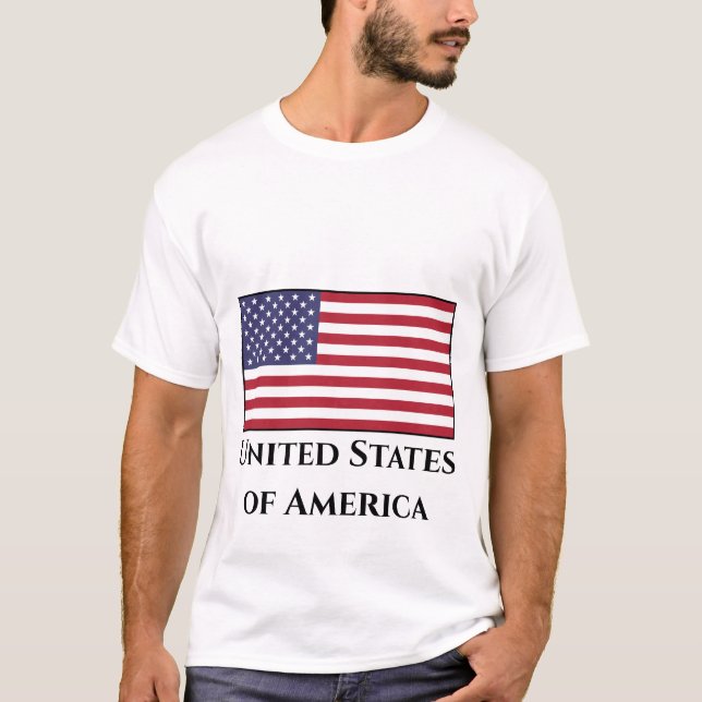 T-shirt Drapeau américain (Devant)
