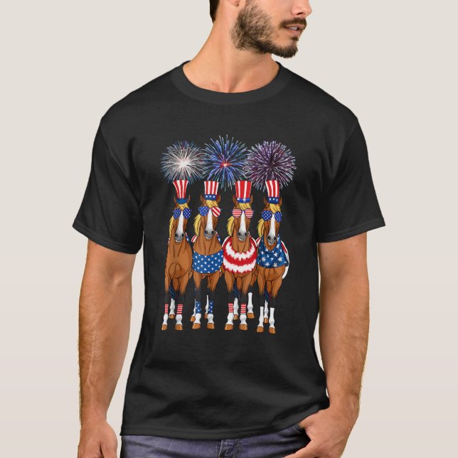 T-shirt Drapeau américain (Devant)