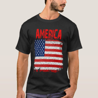 T-shirt Drapeau américain