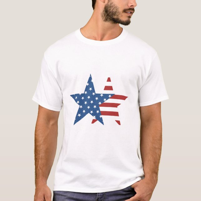 T-shirt Drapeau américain (Devant)