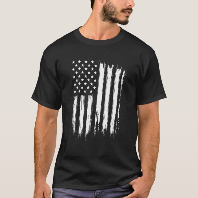 T-shirt Drapeau Américain (Devant)