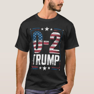 T-shirt Drapeau américain 0-2 Trump 2024