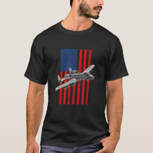 T-shirt Drapeau américain 10 phacochère A 10 Thunderbolt I