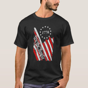 T-shirt Drapeau Américain 1776 Nous Le Peuple 4 juillet Ré