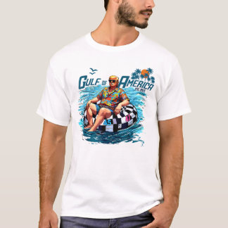 T-shirt Drapeau Américain 2025 Du Golfe De L'Amérique De R